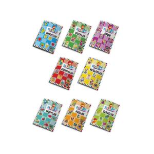 BİLGİN ZEKİ KAVRAMLAR 16 Sayfa BOYAMA KİTABI  - 10 Çeşit