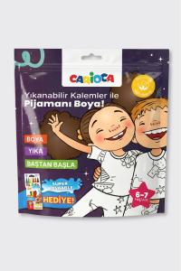 CARİOCA BOYANABİLİR PİJAMA-KEÇELİ 6-7 YAŞ KALEM HEDİYELİ
