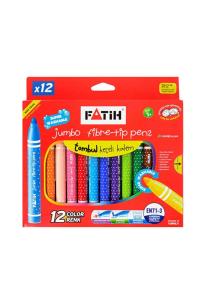 FATİH KEÇELİ BOYA  JUMBO YIKANABİLİR 12 Renk