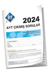 KR AKADEMİ 2024 AYT ÇIKMIŞ SORULAR TIPKI BASIM KİTAPÇIKLARI