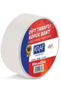 KRAF ÇİFT TARAFLI KÖPÜK BANT 50MMX5M 5050G