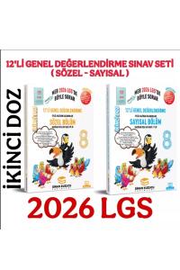 SİNAN KUZUCU 8.Sınıf İKİNCİ DOZ 12 Lİ GENEL DEĞERLENDİRME SINAV 2 Lİ SET 2 Lİ - 2026