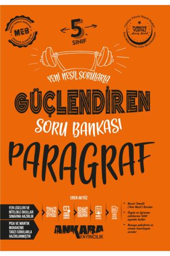 ANKARA 5.Sınıf GÜÇLENDİREN PARAGRAF Soru Bankası