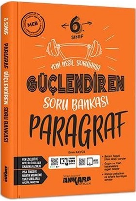 ANKARA 6.Sınıf GÜÇLENDİREN PARAGRAF SORU BANKASI