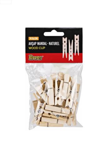 BRONS AHŞAP MANDAL Naturel Küçük