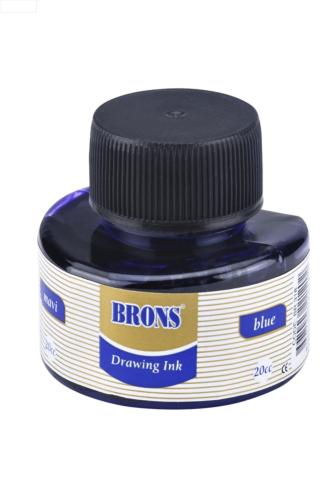 BRONS ÇİNİ MÜREKKEBİ Mavi 20cc