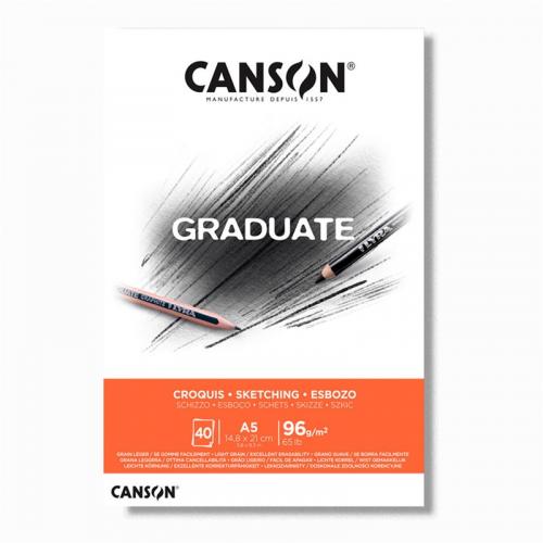 CANSON ESKİZ BLOK Graduate  A5 40 yp 96 gr