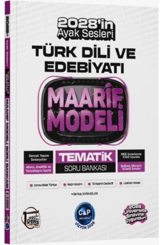 ÇAP TYT AYT TÜRK DİLİ VE EDEBİYATI DERS PLATOSU MAARİF MODELİ TEMATİK SORU BANKASI