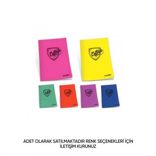 ÇINAR DİKİŞLİ  PP KAPAK DEFTER COLLEGE A4 80 yp Kareli