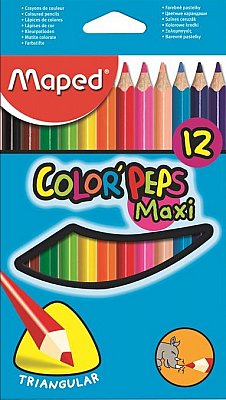 COLOR PEPS 12 li MAXİ KURUBOYA