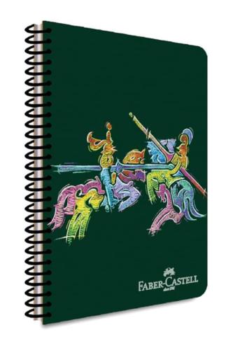 FABER CASTELL KNİGHTS KLAS PP KAPAK SPRALLİ DEFTER 120 YP KARELİ