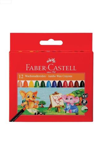 FABER-CASTELL SÜPER YIKANABİLİR MUM BOYA 12 Renk