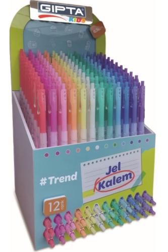 GIPTA JEL KALEM TREND AKRİLİK 0.5 12 RENK 144 LÜ STAND F1478