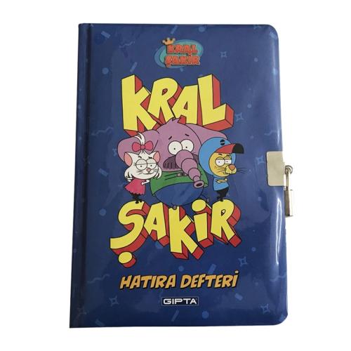 GIPTA KRAL ŞAKİR HATIRA DEFTERİ KİLİTLİ SERT KPK 14x20 96 YP