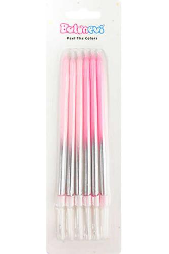 GOLD - MAKARON AÇIK PEMBE MUM 6 LI