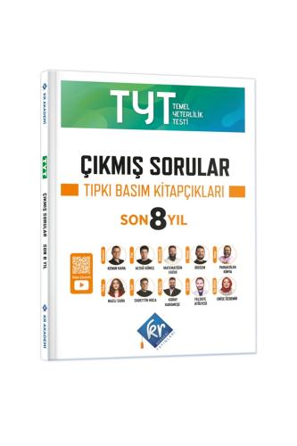 KR AKADEMİ SON 8 YIL TYT ÇIKMIŞ SORULAR TIPKI BASIM KİTAPÇIKLARI