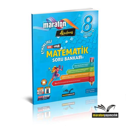 MARATON 8.Sınıf MATEMATİK AKADEMİ Etkinlikli Soru Bankası