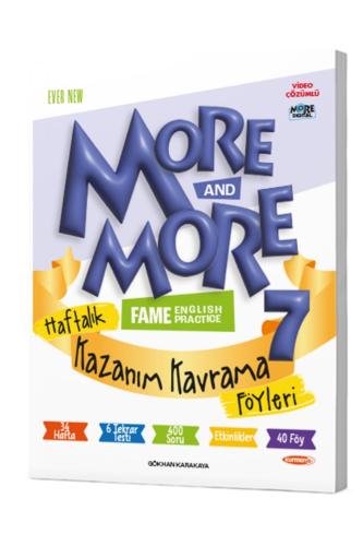 MORE & MORE 7.Grade HAFTALIK KAZANIM KAVRAMA FÖYLERİ - 44 Föy