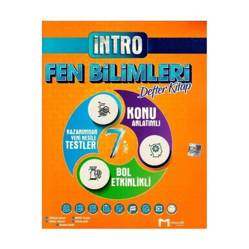 MOZAİK 7.Sınıf FEN BİLİMLERİ İNTRO DEFTER KİTAP