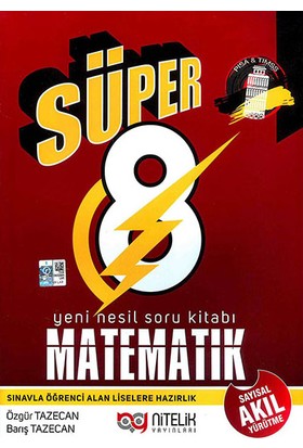 NİTELİK 8.Sınıf SÜPER YENİ NESİL MATEMATİK Soru Kitabı - B
