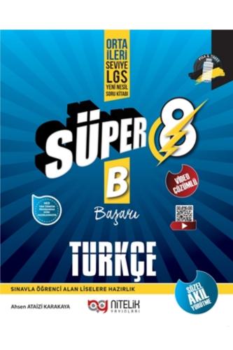 NİTELİK 8.Sınıf YENİ NESİL SÜPER-B-TÜRKÇE Soru Bankası