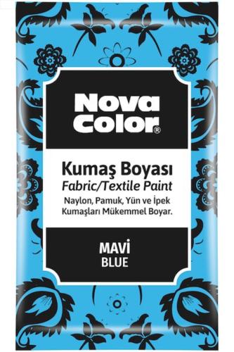 NOVA COLOR KUMAŞ BOYASI TOZ 12 gr Mavi