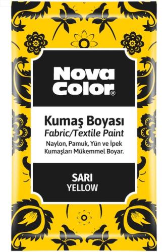 NOVA COLOR KUMAŞ BOYASI TOZ 12 gr Sarı