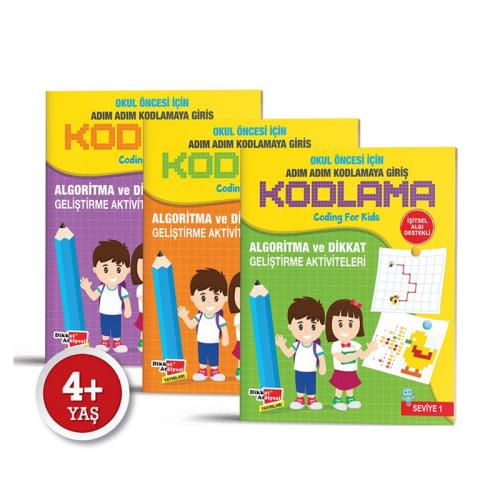 OKUL ÖNCESİ ADIM ADIM KODLAMAYA GİRİŞ (3 lü SET)