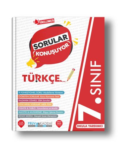 PRUVA AKADEMİ 7.Sınıf TÜRKÇE Sorular Konuşuyor