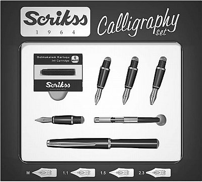 SCRİKSS 33 CALLİGRAFİ SETİ - SİYAH
