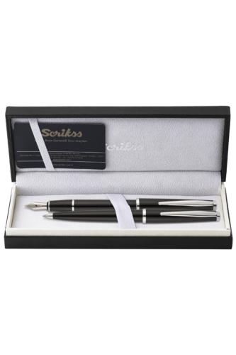 SCRİKSS 33 DOLMA - TÜKENMEZ KALEM SETİ - Siyah