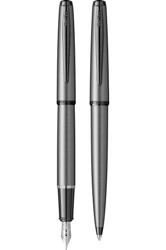 SCRİKSS 78MG DOLMA KALEM +TÜKENMEZ KALEM TAKIMI - MAT GRİ