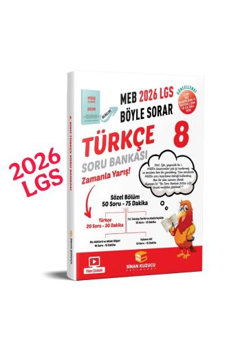 SİNAN KUZUCU 8.Sınıf TÜRKÇE MEB BÖYLE SORAR SORU BANKASI - 2026