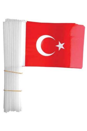 SOPALI 22x32cm.KAĞIT BAYRAK BÜYÜK 50 ADET