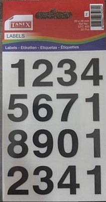 TANEX STC-403 ŞEFFAF RAKAM ETİKETİ