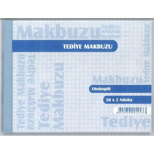 TEDİYE  MAKBUZU 50x2 Nüsha No:3