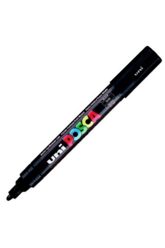 UNİ POSCA PC-5M SU BAZLI 1,8-2,5mm.POSTER MARKÖR - Siyah
