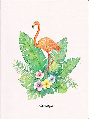 VİNTAGE A4 NOSTALJİ FLAMİNGO DEFTER